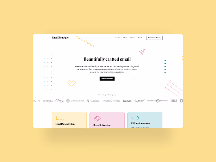 Email Boutique Portfolio Website