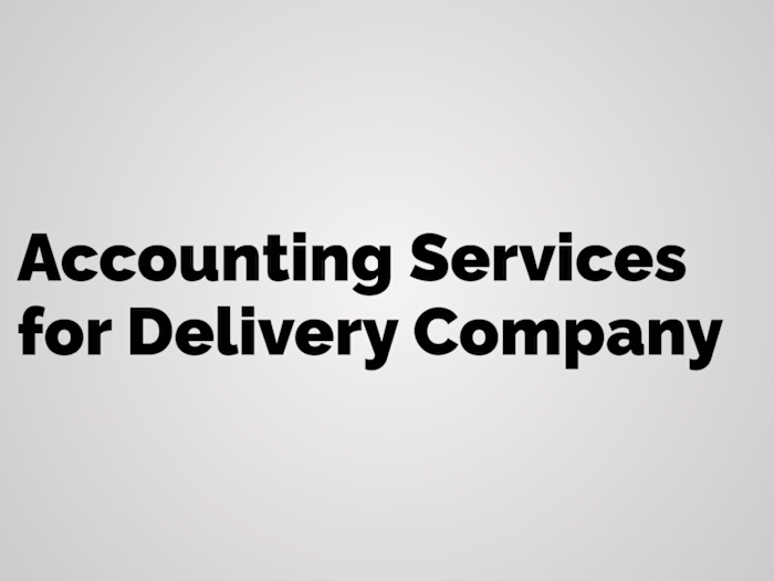 Bookkeeping & Invoicing for Delivery Services
