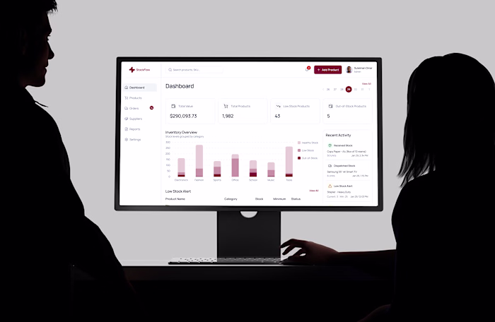 StockFlow — Stock Management Dashboard