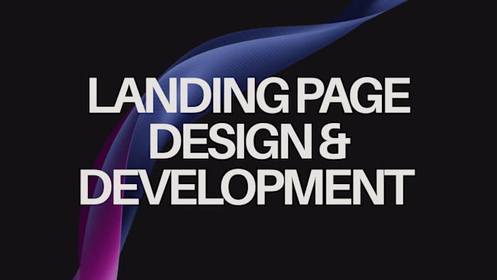 Strategic lading page design focused