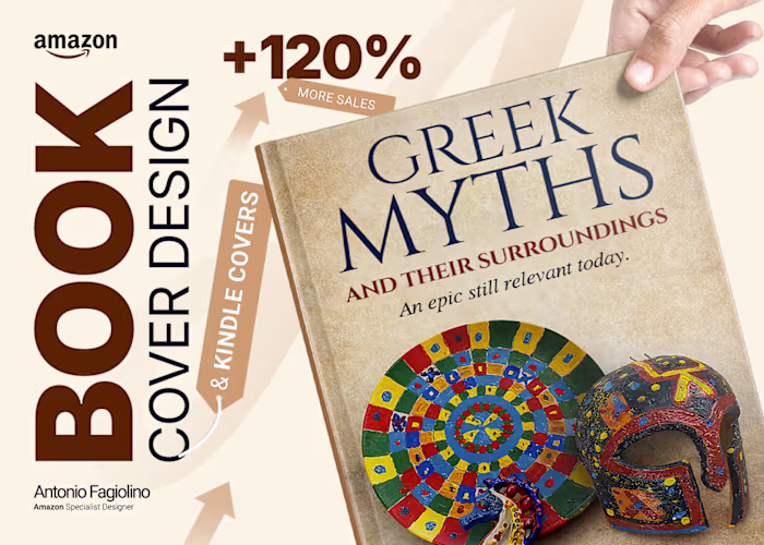 Greek Myths Book Cover Design