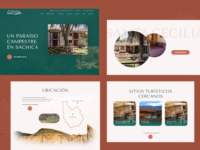 Hotel Website for Hacienda Santa Cecilia