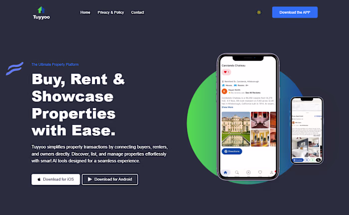 Real Estate Landing Page Using React JS and Tailwind CSS