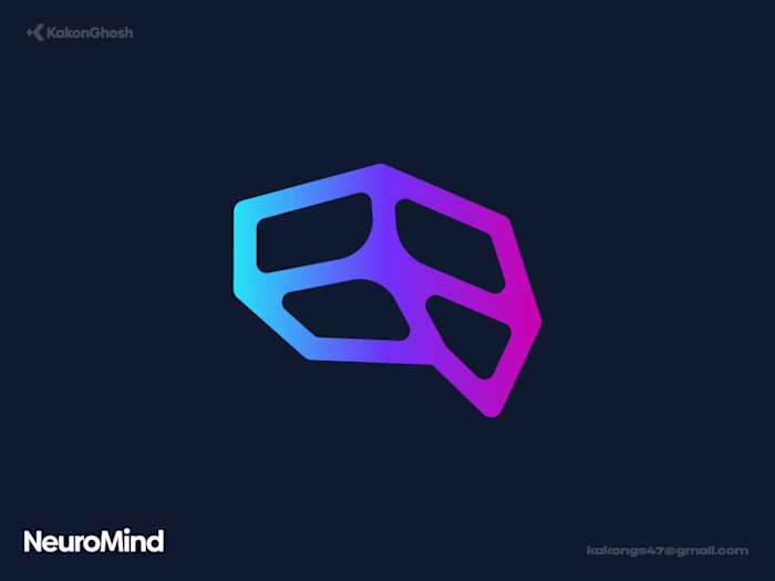 Logo Concept For AI-Powered Neuro Health Startups