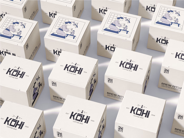 Minimalist Visual Identity for KOHi Coffee Bar
