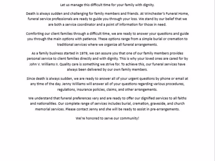 About us page for small business