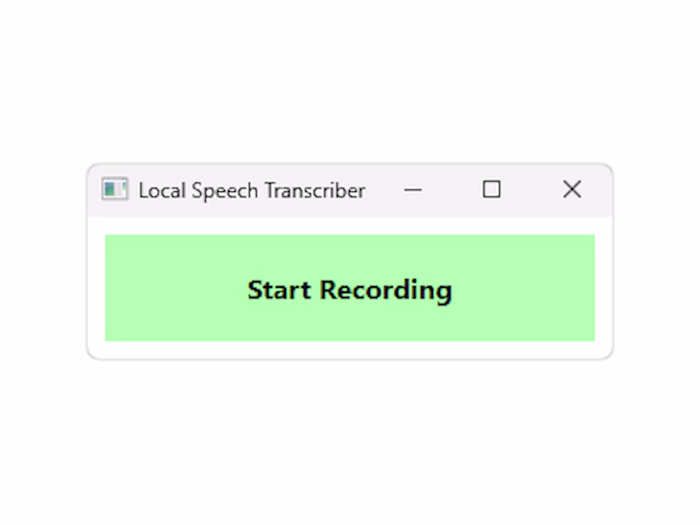[AI Engeneering] Local Speech Transcriber