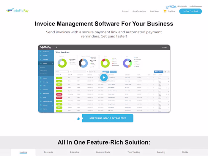 InfoFlo Pay | Invoice Management System
