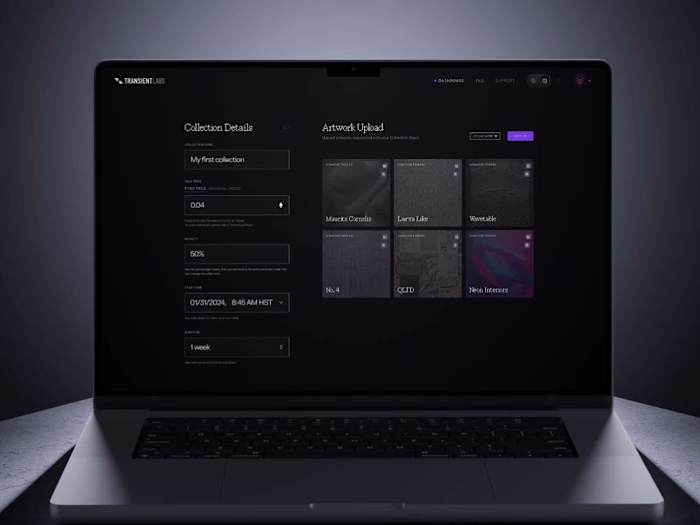 Transient Labs / Stacks (Product Design)