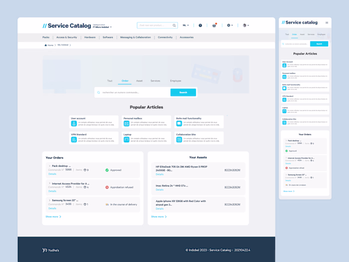 Dashboard for Team Equipment