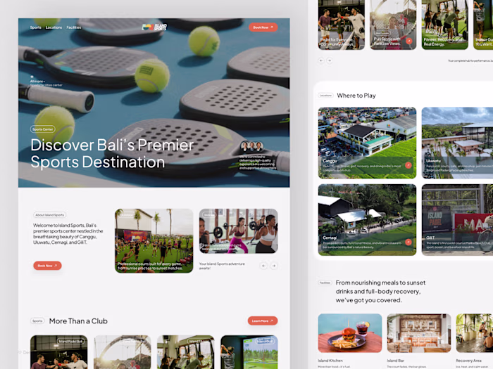  Sports & Lifestyle Website Landing Page Design ✦ UI UX Designer