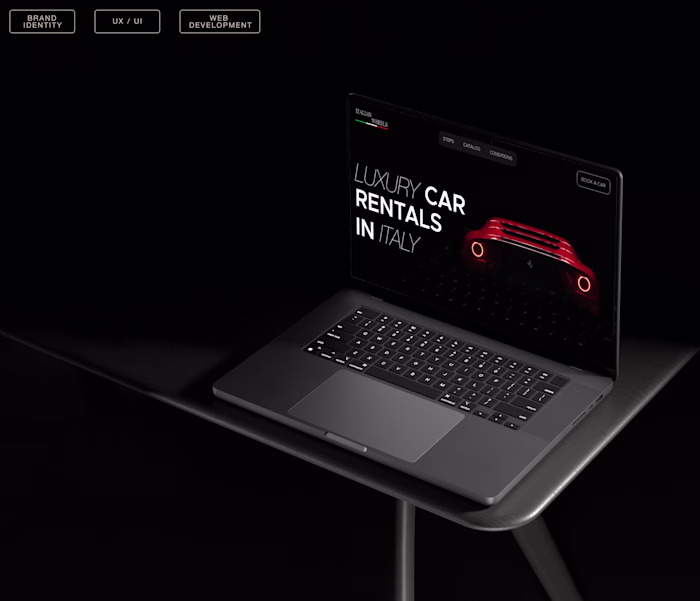Web Design for ITALIAN WHEELS / Luxury Car Rental