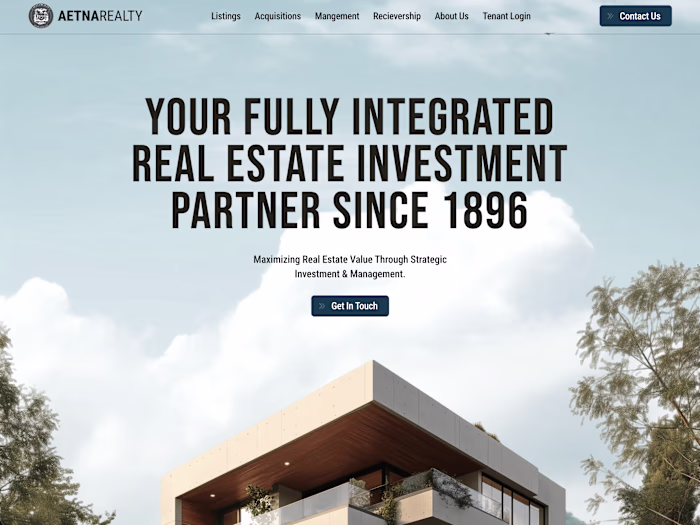 AetnaRealty Website Redesign