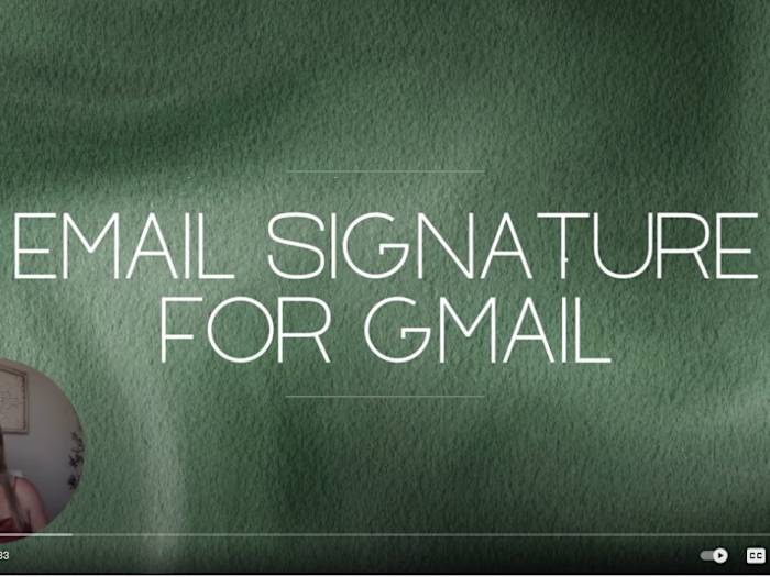 Email Signature - YouTube