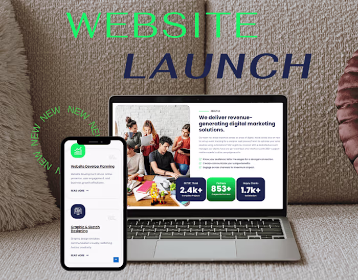 Services website for an agency 