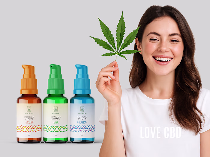 Tongue Drops Label & Visual Branding