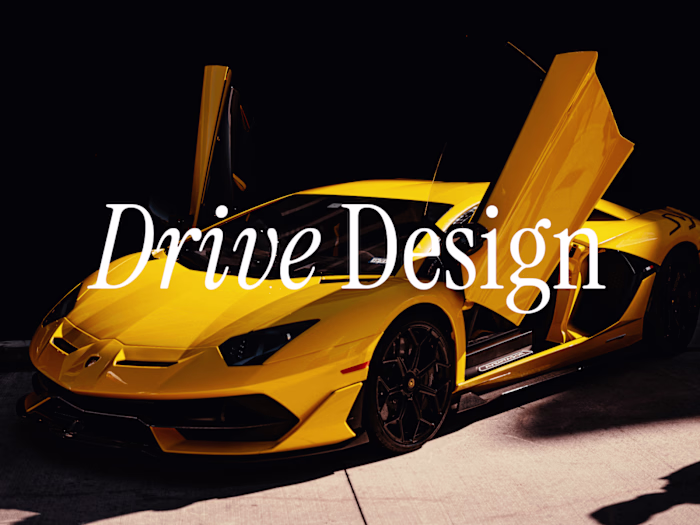 DRIVE | Framer Landing Page Concept