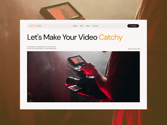 Catchy Project | Framer Landing Page Design & Development