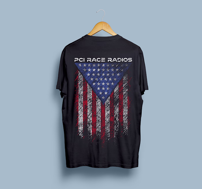 Pci Race Radios American Flag Shirt design