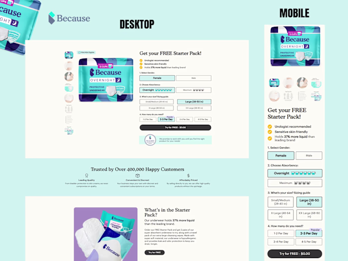 Because | Replo LP Build