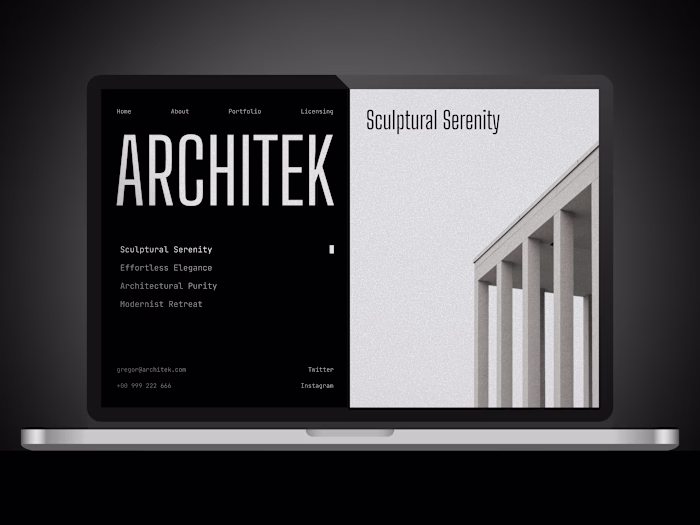Architek - Framer Portfolio Template