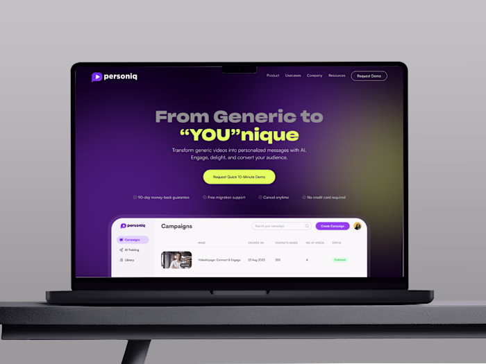 Personiq - AI Powered Video Personalization Tool - Peace Badejo