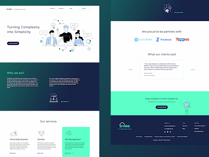 SVIGS | Figma design | Corporate website