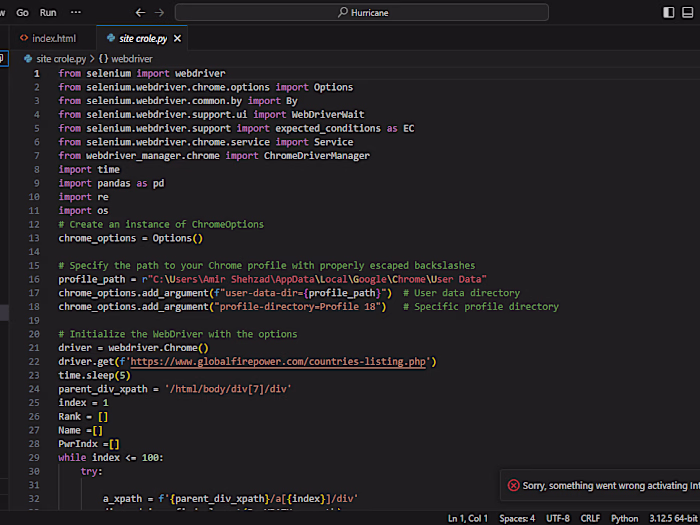 Automated Web Scraper for Turo Car Listings with Selenium