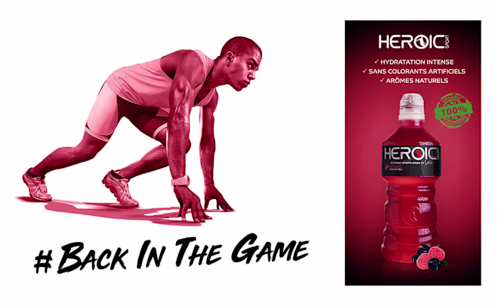 Heroic Sport Energy Drink Branding