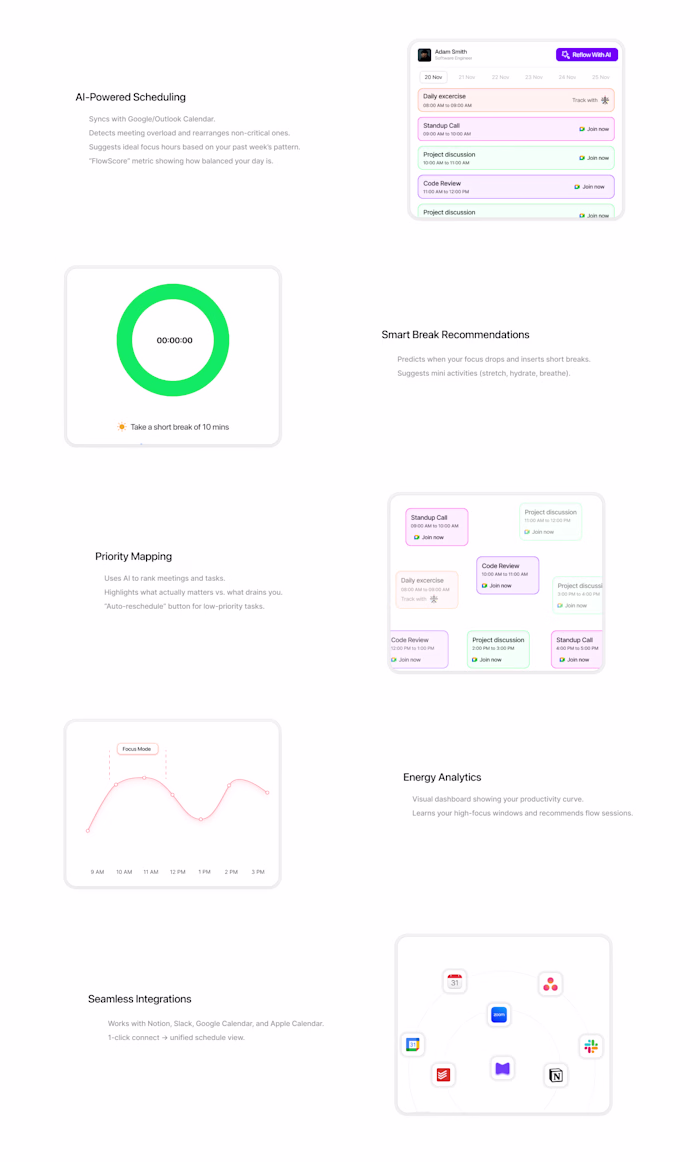 Completed the features section from the recent project. Time...
