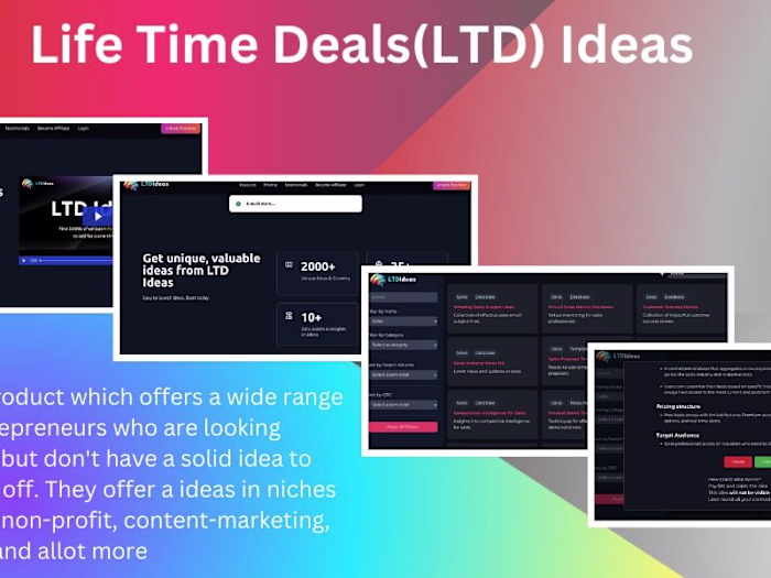 Life Time Deals (SAAS) - React.Js, Vercel, TailwindCSS