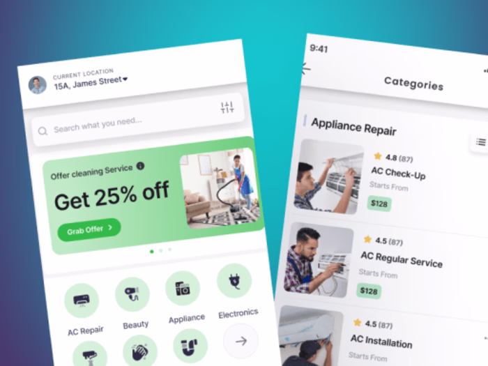 House Expert hiring app design