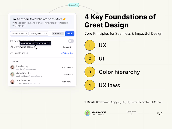 Invite Team Members SaaS UX UI