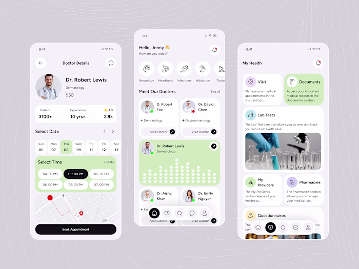 Healthcare mobile app