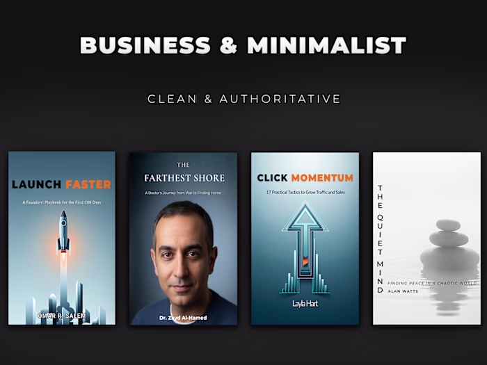 Business & Non-Fiction Book Covers
Clean,