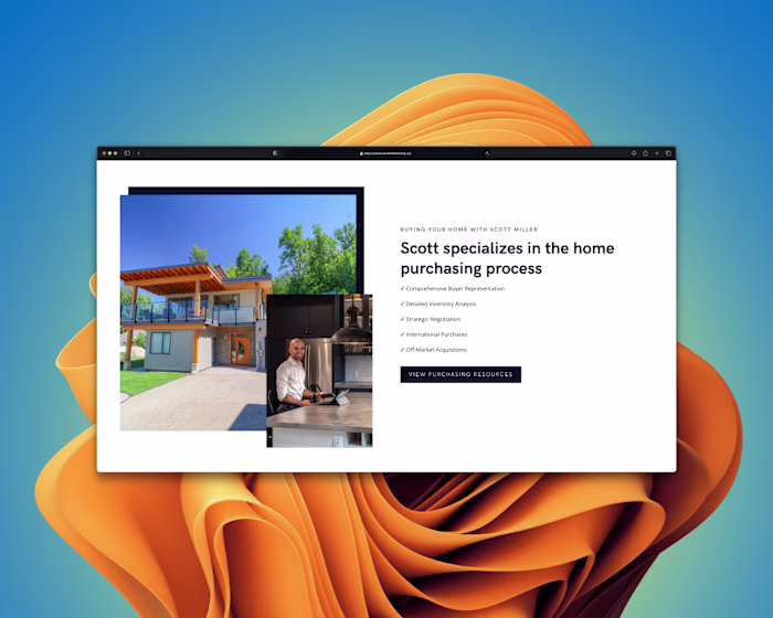 Real Estate website for a