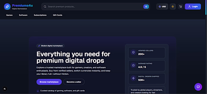 🚀 Building Premiums4U — High-End Subscription Store (WIP) D...