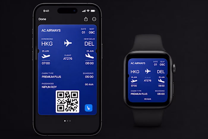 AC Airways Digital Boarding Pass