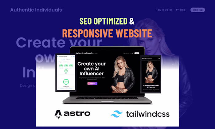 SAAS Landing Page Website With SEO