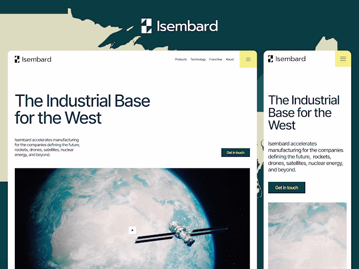 Isembard Website Strategy, Design & Framer Development 
