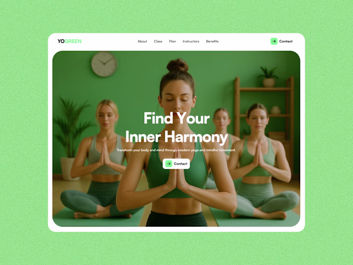 Yoga Studio Website Design