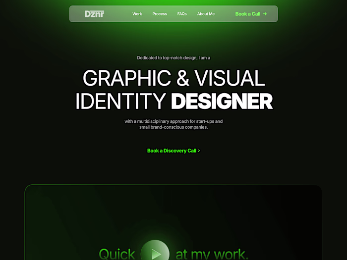 DZNR - Portfolio: Framer Development