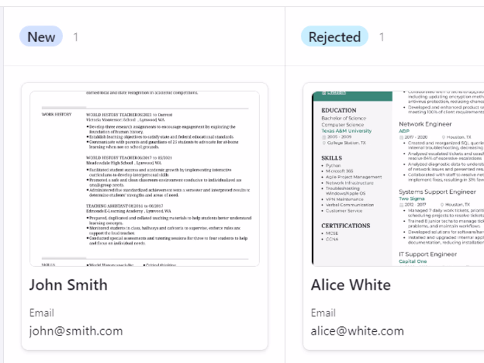 Hiring System Walkthrough