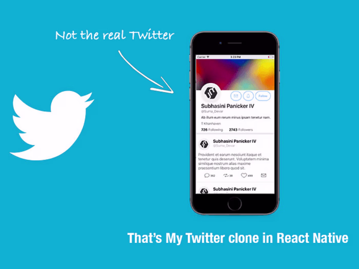 Interactive React Native App - Twitter Clone