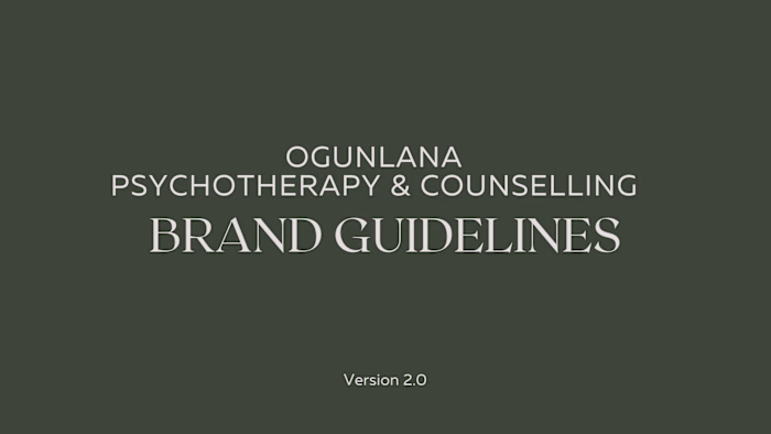 Brand Identity Design for Ogunlana Psychotherapy & Counselling