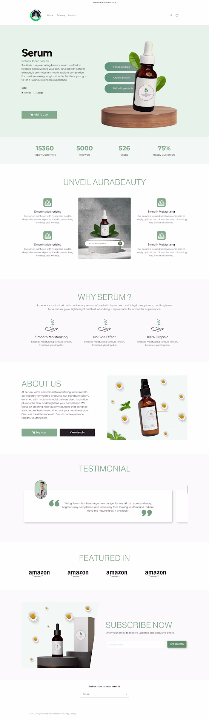 Shopify Beauty One Product Store Using Pagefly
