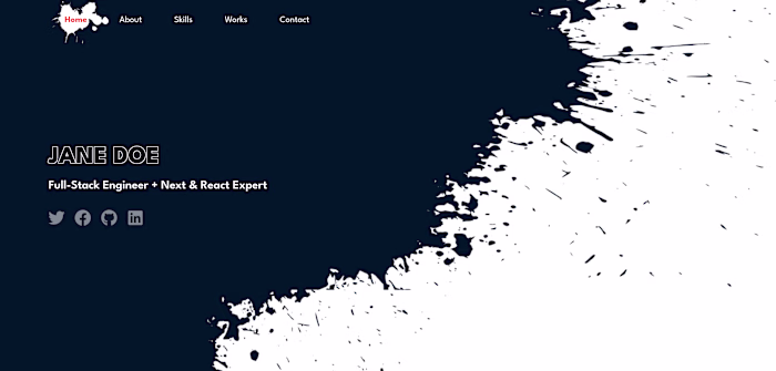 Next Portfolio Splash