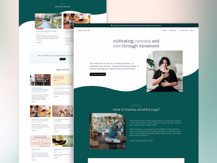 Yoga Practitioner Web Design & Development