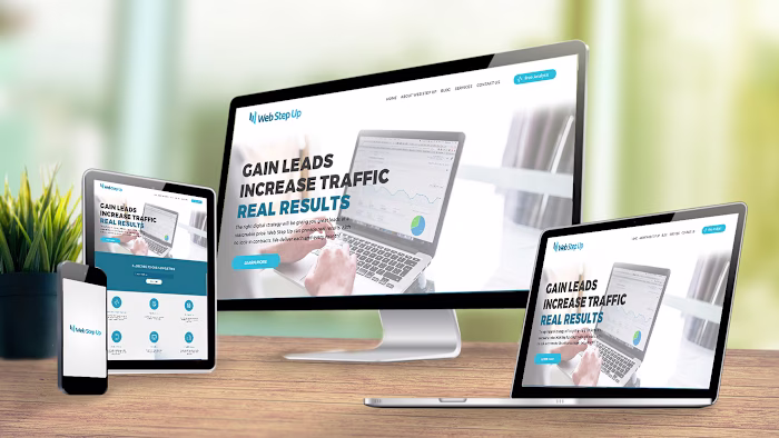 Web Step Up Homepage Creation preview