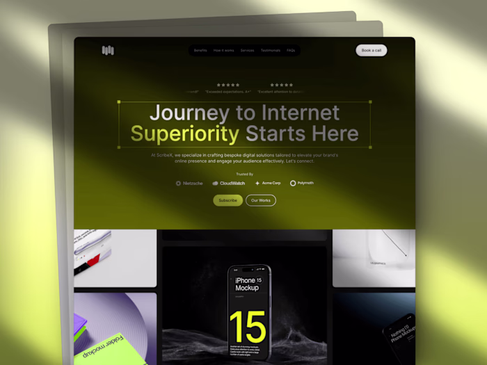 ScribeX - Premium Agency Landing Page ⚡